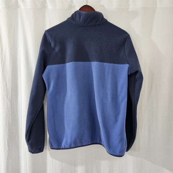 Columbia Blue Foster Creek Fleece Pullover Button Front Sweatshirt Button Size L - Picture 2 of 3